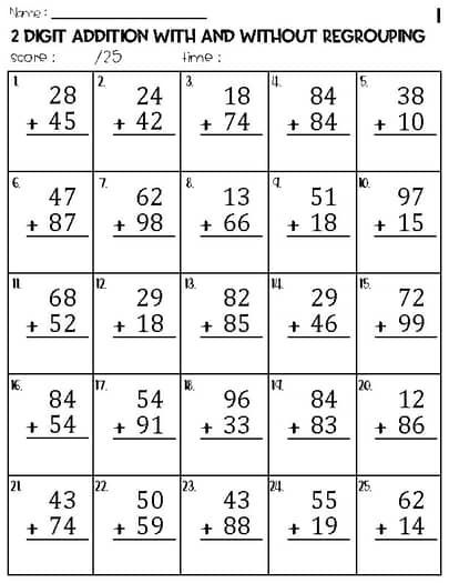 Two Digit Addition with and without Regrouping Worksheets Addition Worksheets Grade 1, Additional Worksheet, Two Digit Addition, Addition Without Regrouping, Math Worksheets For Kids, Owl School, Addition With Regrouping, Addition Worksheet, Math Addition Worksheets