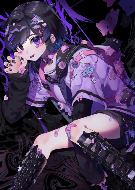 Harajuku, Google Search, On Twitter, Purple, Twitter, Anime, Blue, Art