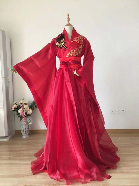 Red Thematic Photography Empress Princess Costume Hanfu For Bride Wedding Stage Performance Female Cosplay Hanfu For Zhao Ge - Classical Dance Costume - AliExpress Outfit China, Classical Dance Costume, Boujee Fits, China Ancient, Mode Kimono, Classical Dance, Traditional Chinese Dress, Hanfu Dress, Princess Costume