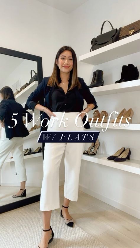 Work Oufit, Preppy Work Outfit, Flats Outfit Work, Work Outfits Office, Buisness Outfits, Business Formal Outfit, Office Wear Women Work Outfits, Summer Work Outfits Office Casual, Friday Outfit For Work