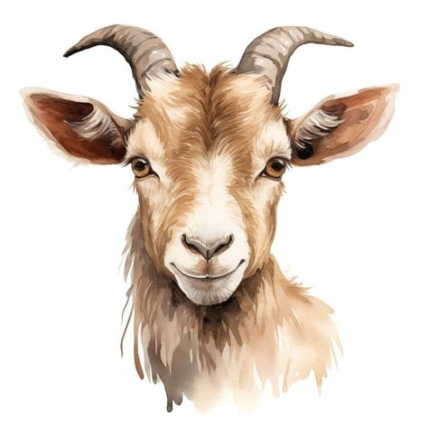 Mountain Vibes, Goat Art, Cute Goats, Goat Farming, Mountain Goat, Calm Water, Watercolor Art Prints, Antique Shops, Animal Art