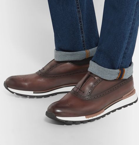 Berluti Shoes, Bullet Bike Royal Enfield, Bullet Bike, Stylish Men Wear, Brown Leather Sneakers, Chukka Sneakers, Shoes To Buy, Mens Boots Fashion, Running Fashion