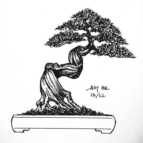 Bonsai Tree, Sketch, Tattoos, Quick Saves, Art