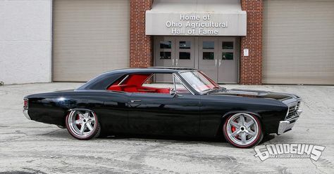 Roadster Shop Onyx 1967 Chevelle on Forgeline RS6 Wheels Restomod Cars, 67 Chevelle, 1967 Chevelle, Chevy Chevelle Ss, Roadster Shop, Old Muscle Cars, Grease Monkey, Chevrolet Chevelle Ss, Chevy Muscle Cars