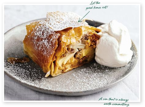 Austrian Apple Strudel Recipe » Cooking By Pictures | Figlmüller Austrian Cuisine, Boiled Beef, Strudel Recipes, Famous Desserts, Apple Strudel, Austrian Recipes, Single Recipes, Apple Bread, Apple Filling