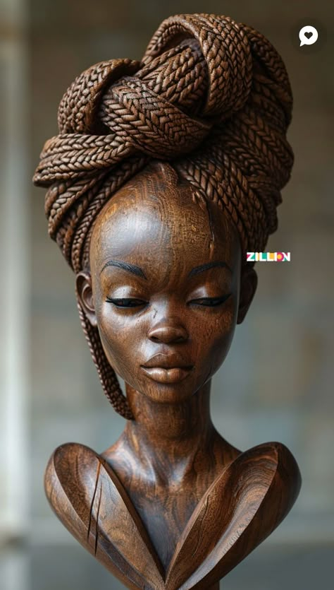 Black Woman Sculpture, African Statues Sculpture, Ancient African Art, African Statues, Afrofuturism Art, Africa Art Design, African Inspired Decor, African Women Art, Afrique Art