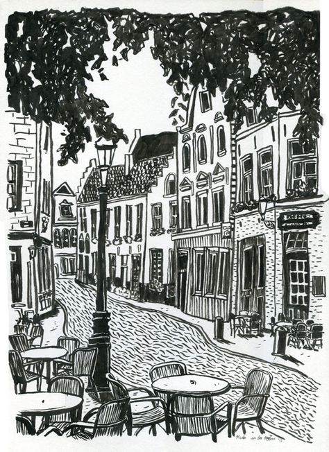 'A traveler's perspective'- Solo exhibition, South Kore by Mieke van der Merwe, via Behance Ulsan South Korea, France Street, Linocut Artists, Lino Art, Linocut Art, Tinta China, Artist Sketchbook, Chur, Big Art