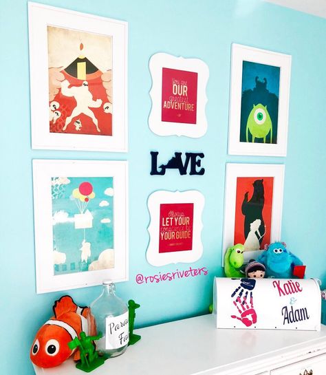 Disney Boy Room, Pixar Themed Bedroom, Pixar Nursery Theme, Pixar Bedroom, Pixar Room, Pixar Nursery, Disney Bedroom, Disney Themed Rooms, Neverland Nursery