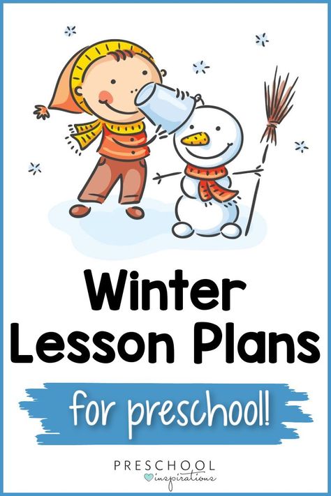 Engaging, done-for-you winter lesson plans for preschool! Winter is full of endless theme opportunities. Whether you dive into the antics of arctic animals, learn all about winter clothing, or how snowflakes and snowmen are special and unique, we’ve got you covered with our winter lesson plans. Toddler December Lesson Plans, Winter Wonderland Lesson Plan Toddlers, Winter Theme Curriculum Preschool, Snowman Lesson Plans Preschool, Snowflake Lesson Plans Preschool, Winter Social Studies Preschool, Snow Lesson Plans For Toddlers, Winter Stories For Preschool, January Preschool Lesson Plans