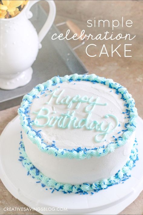 Easy Birthday Cake Ideas, Simple Birthday Cake Designs, Easy Birthday Cake, Mini Torte, Birthday Cake Decoration, Homemade Birthday Cakes, Simple Cake Designs, Easy Birthday, Birthday Cakes For Women