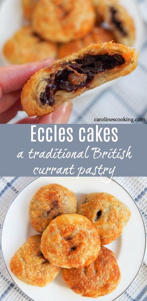 Eccles Cakes, Eccles Cake, British Cooking, Recipes Potato, British Dishes, British Desserts, Spiced Fruit, Scottish Recipes, Easy Meal Ideas