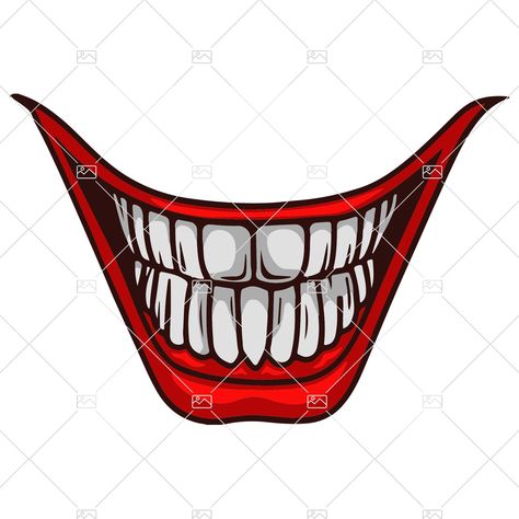 Clown Laughing, Evil Grin, Funny Mouth, Joker Mask, Joker Smile, Trick Art, Mouth Mask, Vector Cut, Svg Funny