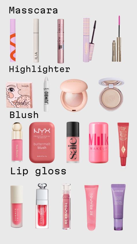 Teen Makeup Products, Makeup Products For Teens, Cheap Highlighter, Teenage Makeup, Makeup Starter Kit, Minimalist Makeup, Celebrity Makeup Looks, Simple Makeup Looks, Makeup For Teens