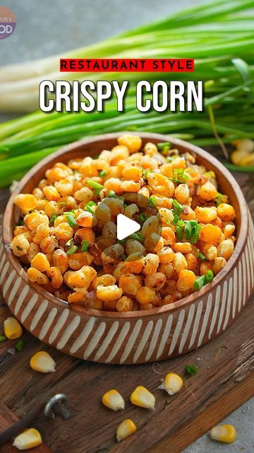 Vismai Food on Instagram: "RESTAURANT STYLE CRISPY CORN 

Hello Foodies!!!
Today I am sharing with you a restaurant-style crispy corn recipe. This simple crispy corn recipe requires only a few ingredients, so give it a try and enjoy the crispy and tasty crispy corn !!

Ingredients:
•Boil Water
•1/4 tsp Turmeric
•1 cup Sweet Corn
•2 tbsp Corn flour
•2 tbsp Maida
•1 tbsp Water
•Salt & Pepper
•Oil for deep frying
•2 tbsp Oil
•2 tbsp Onion choppings
•1 tbsp Garlic gratings
•1 Green Chili Choppings
•1/4 tsp White pepper powder
•1/8 tsp Black pepper
•1 tsp Chili flakes
•1/4 tsp Aromat/Ajinomoto
•2 tbsp Spring Onion choppings

#crispycorn #crispycornrecipe #crispycornintelugu #crispycornmaking #homemadecrispycorn #crispycornstarter #vegstarter" Fried Sweet Corn Recipes, Crispy Corn Recipe, Oven Roasted Corn, Instagram Restaurant, Crispy Corn, Boiled Corn, Corn Seed, Corn Recipe, Corn Flour