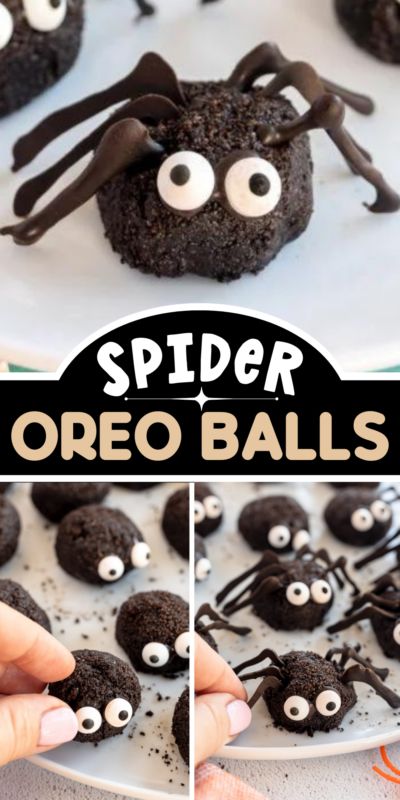 Halloween Spider Food Ideas, Spidey 3rd Birthday, Halloween Treats For School, Oreo Spiders, Fun Dessert Ideas, Spider Food, Spooky Desserts, Delicious Halloween Desserts, Spider Treats