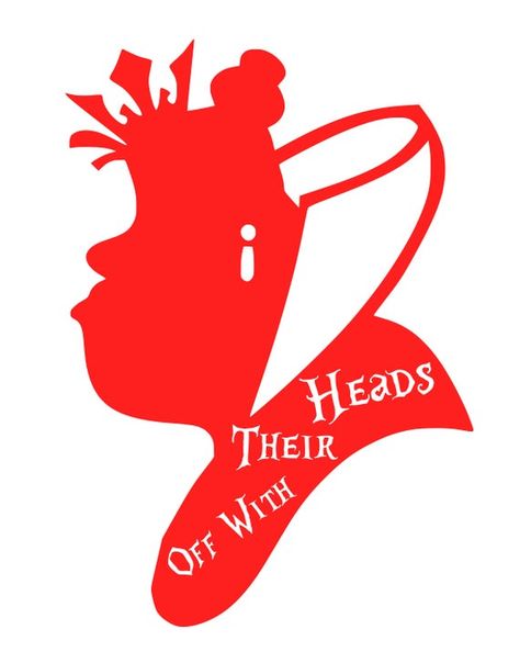 Queen Of Hearts Silhouette, Villain Disney, Printable Stencils, Queen Of Hearts Alice, Off With Their Heads, Disney Silhouette, Disney Silhouettes, Mad Hatter Party, Heart Stencil