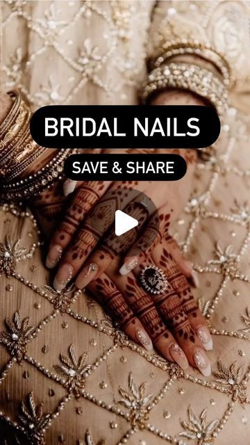 Nails With Mehendi, Indian Bride Nails, Stained Nails, Instagram Pro, Light Nails, Pro Tip, Bride Nails, Bridal Nails, Nothing More