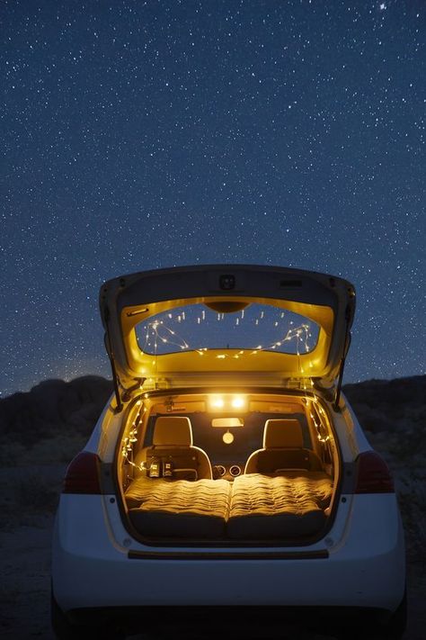 Car Date Night, Car Sleepover, Car Date, Sleep In Car, Nature Camp, Car Tent Camping, Dream Dates, Road Trip Car, Car Tent