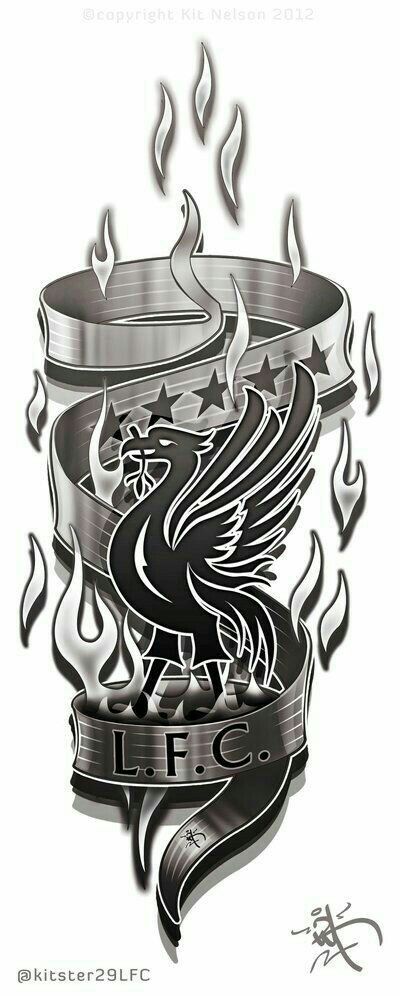 Liverbird Tattoo, Ynwa Tattoo, Bvb Tattoo, Liverpool Fc Cake, Liverpool Fc Badge, Lfc Tattoo, Leg Tattoo Design, Liverpool Fc Champions League, Liverpool Bird