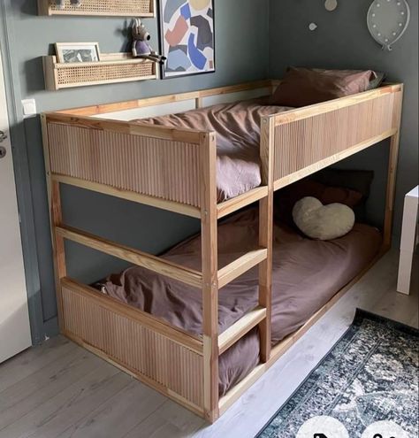 Todler Room, Kura Bed Hack, Beds With Storage, Ikea Kura Bed, Kids Shared Bedroom, Kura Bed, Ikea Kura, Bunk Beds With Storage, Big Kids Room