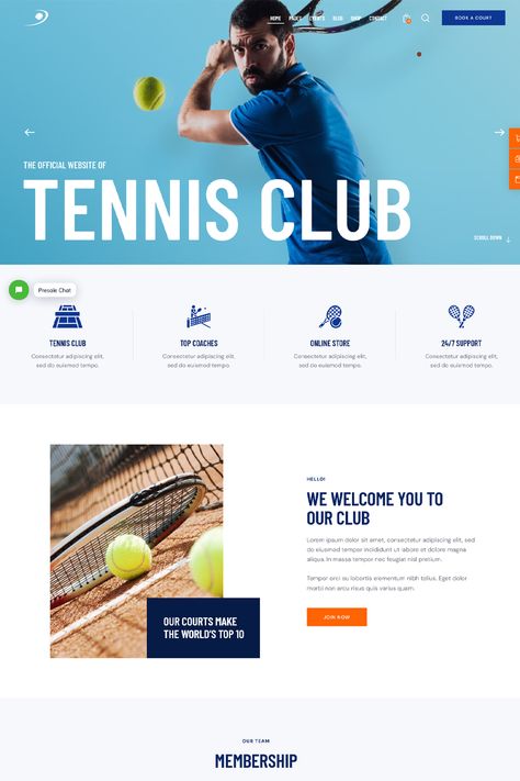 Tennis is a WordPress theme designed specifically for tennis clubs, coaches, academies, and individuals offering tennis training and services. It boasts a clean and sporty design, packed with features to showcase your offerings, streamline operations, and build a strong online presence for your tennis business. Tennis Website Design, Events Theme, Tennis Academy, Table Tennis Player, Tennis Posters, Tennis Training, Club Events, Sport Club, Tennis Club