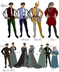 ROMEO AND JULIET COSTUMES Romeo And Juliet Clothing, Shakespeare Clothing, Romeo And Juliet Drawing, Romeo Costume, Romeo And Juliet Characters, Romeo And Juliet Costumes, Shakespeare Characters, Romeo Und Julia, Shakespeare In Love