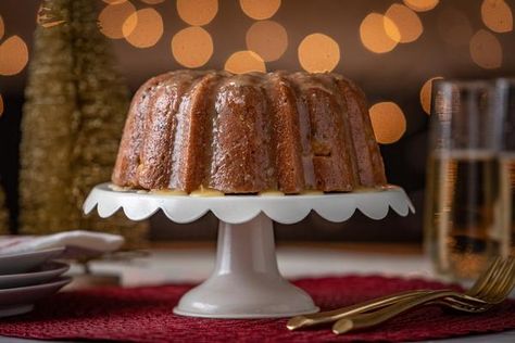 German Bundt Cake with Rum Glaze                         – Grey Ghost Bakery Rum Bundt Cake Recipes, Rum Glaze Recipe, Rum Bundt Cake, Cranberry Orange Cookies, Fruit Cake Cookies, Grey Ghost, Rum Cake, Bundt Cakes Recipes, Homemade Holiday