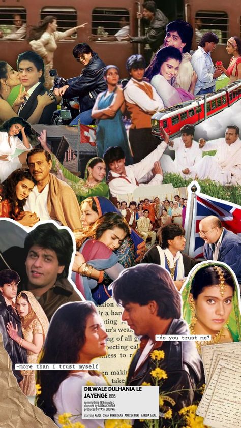 #ddlj Anjali Aesthetic, Rahul And Anjali, Pretty Zinta, Amrish Puri, Bollywood Wallpaper, Vintage Bollywood Aesthetic, Do You Trust Me, Aditya Chopra, 90s Bollywood Aesthetic