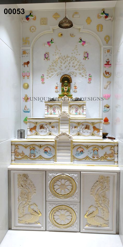 8144411299 Bhagwan Mandir In Home, Jain Temple Design For Home Modern, Jain Home Mandir Design, Derasar Design, Marble Mandir Design Puja Room Modern, Jain Mandir Design For Home, Jain Mandir Design, Jain Mandir Design Puja Room, Jain Pooja Room Designs