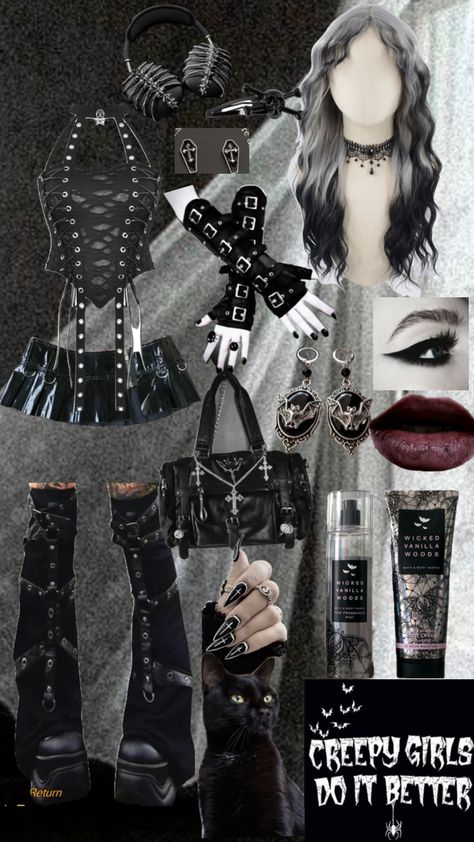 Goth rave inspired fit Goth Rave Outfits, Goth Rave, Rave Outfits, Fashion Inspo, My Style