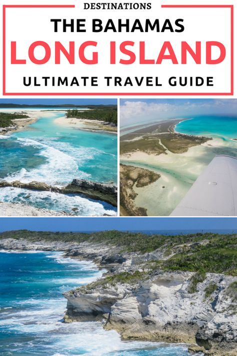 Rugged Long Island is one the southerly Bahamas Out Islands. One of the top things to do in Bahamas is the world’s second deepest blue hole at Dean’s Blue Hole. For the ultimate Bahamas Vacation, explore the Bahamas tour by plane and journey to all the best Bahamas beaches. Cruise the Bahamas from above with Bahamas Air Tours. An unmissable experience perfect for Bahamas Weddings or Bahamas Honeymoon destinations. Bahamas Beaches, Cat Island Bahamas, Long Island Bahamas, Bahamas Travel Guide, Bahamas Honeymoon, Harbour Island Bahamas, Tahiti Travel, Bahamas Resorts, Best Island Vacation