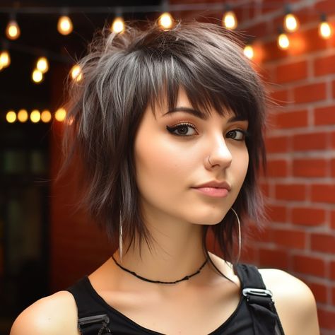 50 Fringe haircut For a Refreshing Look In 2024 Baby Bangs Short Hair, Bangs Feathered, Shag Bob, Pride Hair, Feathered Bangs, Hairstyles Braid, Baby Bangs, Shaggy Short Hair, Short Shag Hairstyles