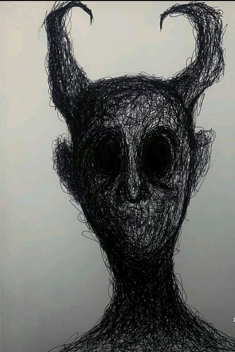 Box Drawing Ideas, Creepy Drawing, Creepy Sketches, Monster Sketch, Horror Drawing, Scary Drawings, Weird Drawings, Creepy Drawings, Arte Peculiar