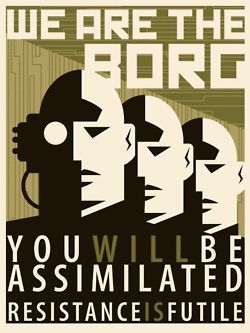 Star Trek Locutus Of Borg, Star Trek Party, Star Trek Borg, The Borg, Star Trek Poster, Star Trek Characters, Star Trek Art, Starship Enterprise, Star Trek Voyager