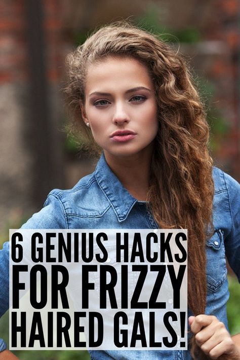 Frizzy hair is my arch enemy, but thanks to these tips, products, and remedies, I've learned how to get rid of frizz once and for all. These DIY hair hacks work best with hair that's neither straight nor curly, and will teach you how to tame your locks when rain and humidity strikes. And if all else fails, you can always opt for updo hairstyles until the cold weather hits! Hairstyles For Frizzy Wavy Hair, Tame Frizzy Curly Hair, Frizzy Hair Remedies, Thick Frizzy Hair, Diy Hair Hacks, Frizzy Wavy Hair, Curly Styling, Frizzy Hair Tips, Rainy Day Hairstyles