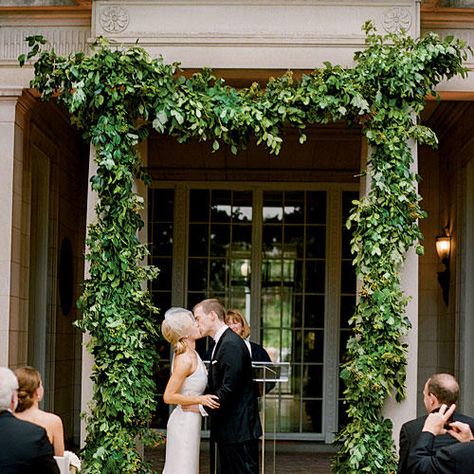 Natural Greenery | Give the spot where you say "I do" a beautiful backdrop with a gorgeous wedding arch, arbor, or canopy. Garden Ballroom, Arbor Ideas, Spring Dance, Wedding Arbors, Savannah Rose, Greenery Wedding Decor, Wedding Arbor, Wedding Arches, Wedding Arbour