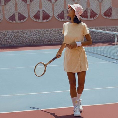 Terry Cloth Romper, Guayabera Shirt, Vintage Sportswear, Frankies Bikinis, Terry Shorts, Romper Outfit, Tennis Player, Sporty And Rich, Chic Woman