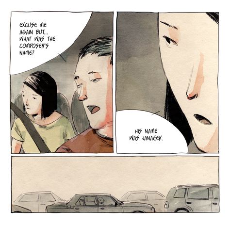 Aomame in the cab 1Q84 Illustration by Adrian Tomine 1q84 Art, Colorless Tsukuru Tazaki, Tsukuru Tazaki, Murakami Books, Haruki Murakami Books, Tatami Galaxy, Murakami Haruki, Art Haus, Kafka On The Shore