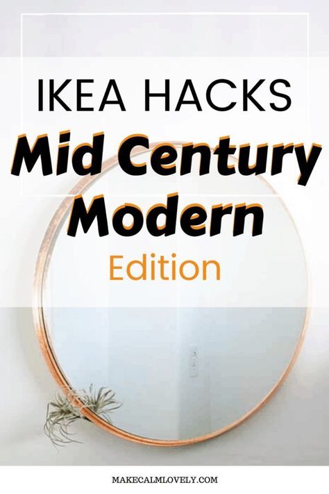 These IKEA Mid Century Modern Style Hacks will instantly make your home look more stylish and lovely. IKEA hacks with a Mid Century Modern slant are beautiful, stylish and… Ikea Mid Century, Ikea Mid Century Modern, Diy Mid Century Modern, Diy Mid Century, Scandinavian Mid Century Modern, Style Hacks, Mid Century Modern Bedroom, Mid Century Living, Mid Century Modern Living Room