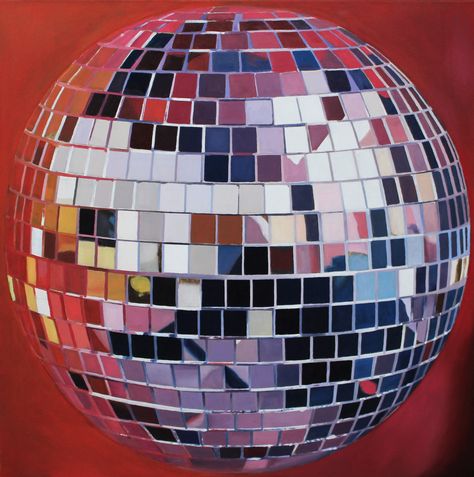 Mirrorball 1 by Diarmaid O'Sullivan, Oil on canvas, 80x80cm Paintings Photography, Painting Ideas On Canvas, Mirror Ball, Disco Ball, Limited Edition Prints, Emerging Artists, Find Art, Art For Sale, Saatchi Art