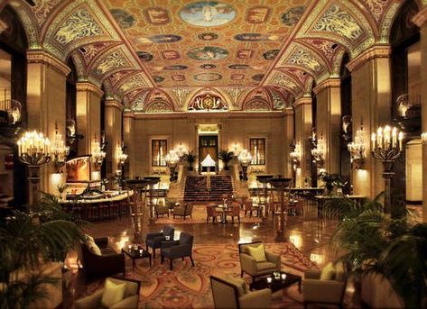 Palmer House in Chicago, Illinois Palmer House Chicago, House Lobby, Hotels In Chicago, Best Romantic Getaways, Blue Convertible, Travel Chicago, Palmer House, Chicago Trip, Magnificent Mile