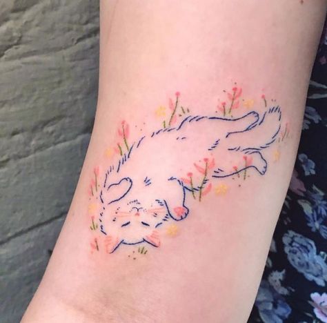 Handpoke Tattoo, Kawaii Tattoo, Cute Little Tattoos, Cute Tiny Tattoos, Tatuaje A Color, Poke Tattoo, Dainty Tattoos, Aesthetic Tattoo, Tattoos Gallery