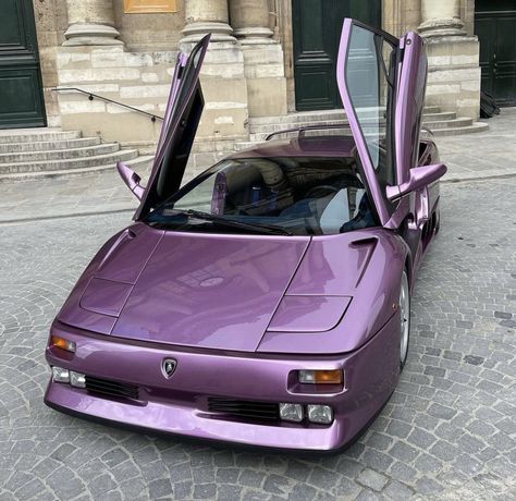 Lamborghini Diablo Aesthetic, Aesthetic Lamborghini, Lamborghini Diablo Se30, Lambo Diablo, Lamborghini Diablo Sv, White Ferrari, Black Men Fashion Swag, Cool Car Pictures, Vaporwave Aesthetic