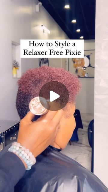 942K views · 20K likes | Gillian Garcia on Instagram: "Relaxer Free curly Pixie on @luvmelife ❣️ More work but totally worth it… Using our @jupoppin Moisturizing Shampoo & Conditioner - Intense Moisturizing Hair Mask for 20mins with heat. -Molded with our Jupoppin Foaming Lotion. - Curled with our “Pixie Me Please “ 3/10 FlatIron.  All available on JUPOPPIN.COM" Relaxer On Short Hair, Relaxer Free Pixie Cut, Curl Relaxer, Curled Pixie Cut, Short Natural Styles, Hair Relaxer, Curled Pixie, Fine Hair Pixie Cut, Moisturizing Hair Mask