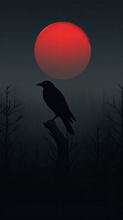 Crow Aesthetic Wallpaper, Raven Background, Vector Art Wallpaper, Raven Wallpaper, Art Deco Design Graphics, Hd Wallpaper Android, Gothic Wallpaper, Iphone Lockscreen Wallpaper, African Art Paintings