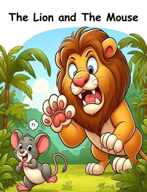 kindergarten worksheets | Subscribe  for more Information  | Facebook Lion And Mouse Story, Lion And Mouse, Picture Story For Kids, The Lion And The Mouse, Bed Time Stories, Kids Hygiene, Basic English Grammar Book, Lion And The Mouse, Story Kids