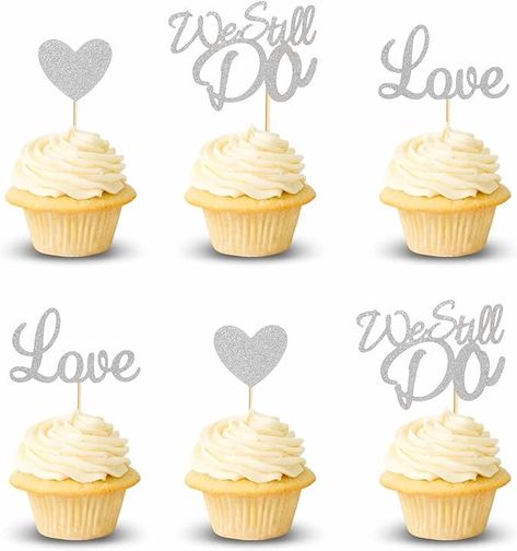 Ring Cupcake, He Asked She Said Yes, Anniversary Cupcakes, Engagement Party Themes, Engagement Themes, Bachelorette Cake, Glitter Bridal Shower, Engagement Cake Toppers, Bridal Shower Cupcakes