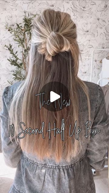 Natalie Palmer on Instagram: "Introducing the Half Up version…yay or nay?!

-Comment SHOP for direct links to be sent to your DM’s

OTHER WAYS TO SHOP-

•Go to my IG home page to find my link in bio- linker.ee/natalie.m.west

•Follow me on LTK for exclusive content- natalie.west

•Shop my Amazon Storefront- shop collections, photos, and videos. 

Hairstyle • Hair • Fashion • Beauty • lifestyle • Affordable Style • Amazon Finds • Hair Tutorials • Hair Products • Hair care • Styled Content

#hairstyle #easyhairtutorials #hair #hairgoals #viralreel #beautytips #longhair #nataliemwest #trending #fyp #hair #haircrush #bohostyle #shorts #viralshort #foryourpage #diy #volume #hairhack #halfuphalfdown #momsofinstagram #fashion #amazon" Half Up Half Down Hair Bun Tutorials, How To Make A Half Up Half Down Bun, Half Up Work Hairstyles, Half Up Half Down Bun Tutorial, Ponytail Tricks, Half Up Half Down Hairclip Tutorial, Hair Bow Tutorial Hairstyle Half Up, Home Hairstyles, Lies Lies Lies