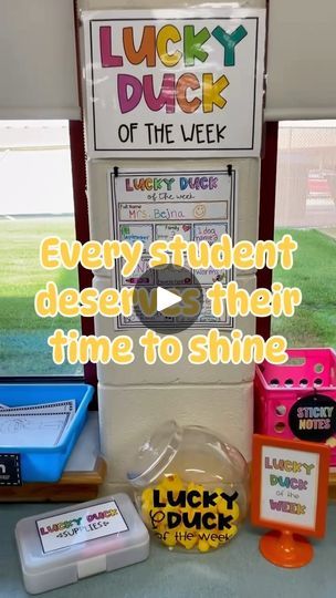 2.8K views · 1K reactions | Who wouldn’t want to be the Lucky Duck of the Week?! 🤩 Comment LUCKY for the links to all the supplies for your students’ favorite week of the year 🔗💛
.
.
.
.
.
.
.
.
.
#teachersofig #teachersofinstagram #teacher #teachersfollowteachers #iteachtoo #teacherlife #teachers #teachergram #iteachthird #teacherspayteachers #teacherideas #classroomideas #classroominspiration #classroomcommunity #lucky #amazon #amazonteacher | KILEY & EMILY | Fitz and The Tantrums · I Just Wanna Shine Lucky Ducks Classroom Management, K4 Classroom, Lucky Ducks, Lucky Duck, Classroom Community, Classroom Inspiration, Teacher Life, Classroom Management, Sticky Notes