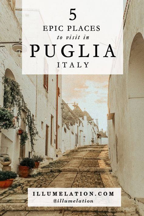 5 Amazing Places to Visit in Puglia, Italy 2024 | Travel Guide - illumelation Puglia Beaches, Puglia Food, Italy 2023, Amazing Places To Visit, Puglia Italy, Italy Travel Guide, Italy Vacation, What To Eat, Best Places To Visit